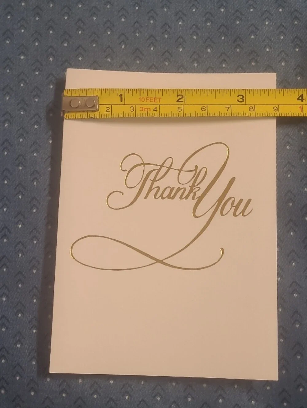 Elegant White 'Thank You' Note Cards - Pack